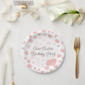 Macaron Birthday Party Pappteller