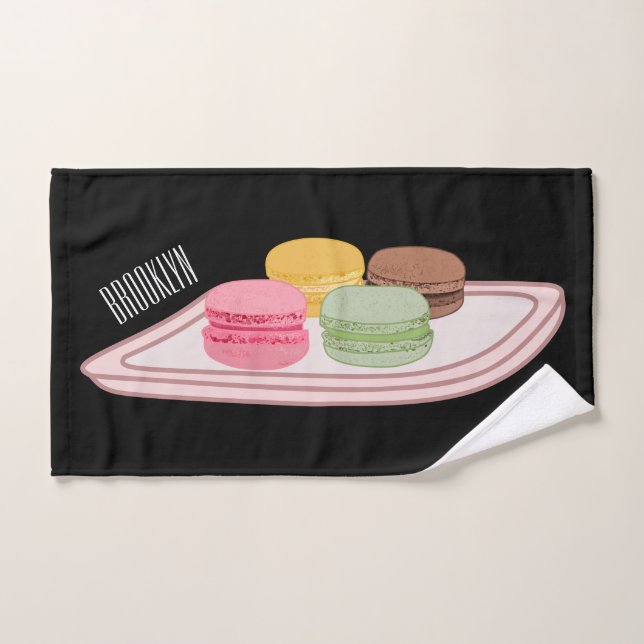 Macaron cartoon illustration  badhandtuch set (Handtuch)