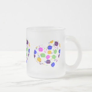 Macaron Confetti Mattglastasse