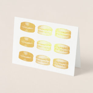 Macaron Cookies Food Feinschmecker Konditorei Folienkarte