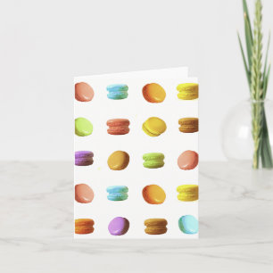 Macaron Cookies Karte