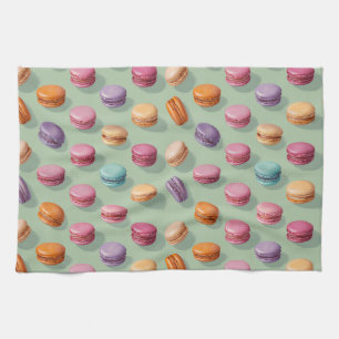 "Macaron Daydream: A Sweet Delight" Geschirrtuch