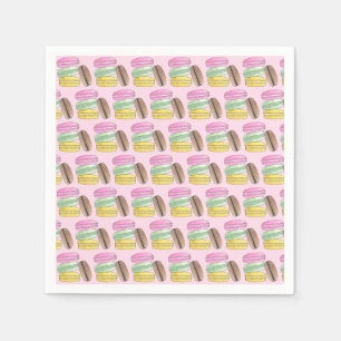 Macaron Französische Gebäck Kekse Macarons Patisse Serviette