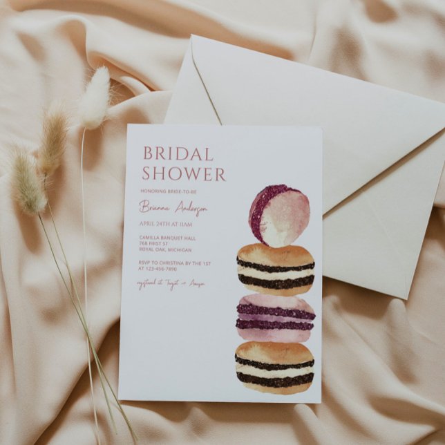 Macaron French Bridal Dusche Einladung (Von Creator hochgeladen)
