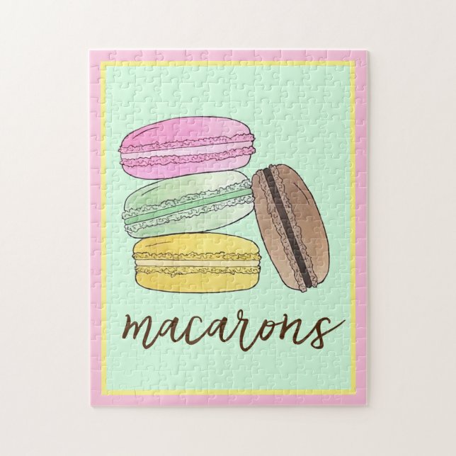 Macaron French Pastry Cookies Macarons Patisserie (Vertikal)