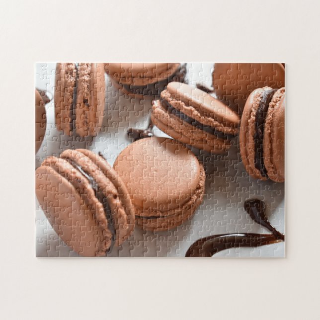 Macaron-Kekse, Französisch Konditorei (Horizontal)