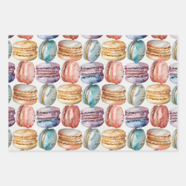 Macaron-Liebhaber Geschenkverpackungspapier Geschenkpapier Set
