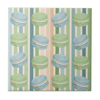 Macaron Light Blue and Soft Olive Green Fliese