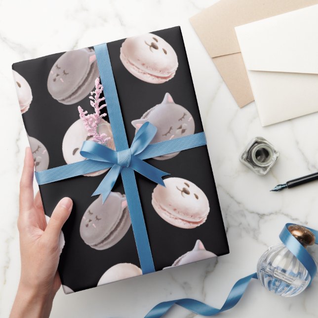 Macaron Muster Geschenkpapier (Schenken)