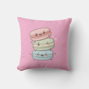 Macaron Süßigkeiten Kawaii Kissen
