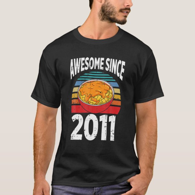 Macaroni Käse Phantastisch Seit 2011 11. Geburtsta T-Shirt (Vorderseite)