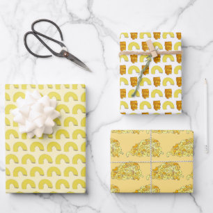 Macaroni Mac und Käse Soul Küche Süd Geschenkpapier Set