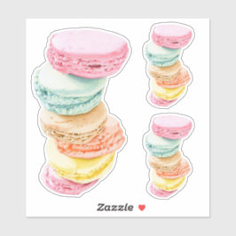 Macarons Custom-Cut Stickers Aufkleber