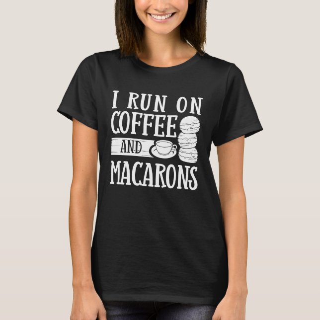 Macarons Frankreich Französische Cookies T-Shirt (Vorderseite)