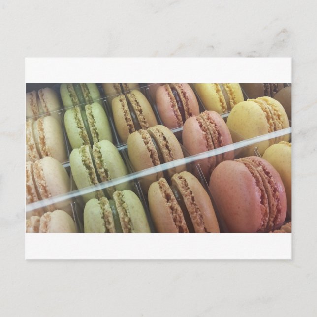 Macarons galore postkarte (Vorderseite)