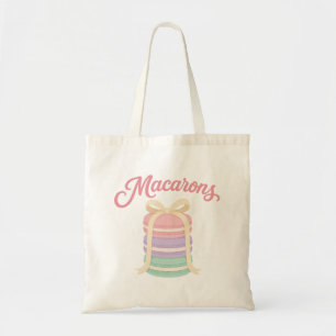 Macarons - Kokette Pastell-Dessertgestaltung Tragetasche