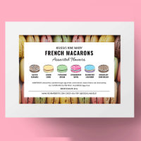 Macarons-Label für Aromen mit benutzerdefinierten