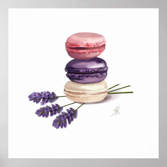 Macarons Poster (Vorne)