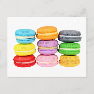 Macarons Postkarte