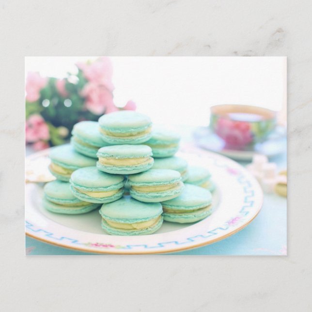 Macarons Postkarte (Vorderseite)