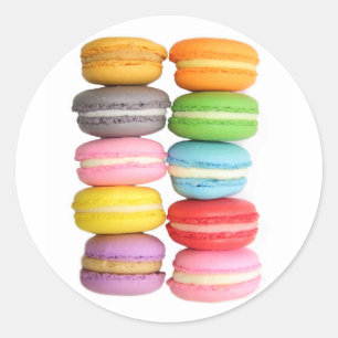 Macarons Runder Aufkleber