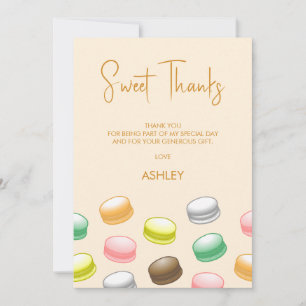 Macarons Sweet 16 Dankeskarte