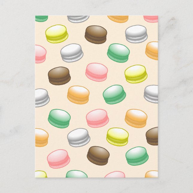 Macarons Sweet 16 Geburtstag Postkarte (Vorderseite)