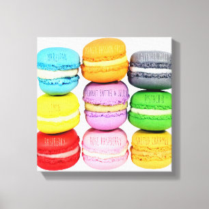 Macarons Wrapped Canvas Leinwanddruck