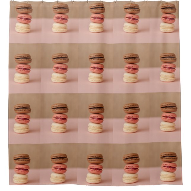 Macaroons Duschvorhang (Vorderseite)