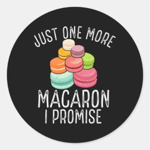 Macarron Macaroon Fans Französischer Makar Runder Aufkleber