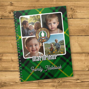 MacArthur-Familien-Fotocollage Notizblock