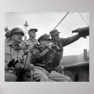 MacArthur Observed Inchon Poster