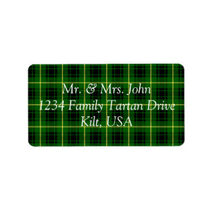 MacArthur Tartan Étiquette