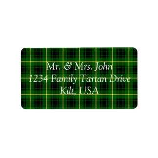 MacArthur Tartan Étiquette