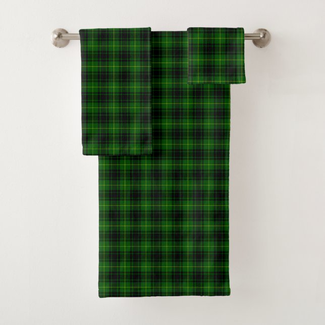 MacArthur Tartgrün kariert Badhandtuch Set (Insitu)