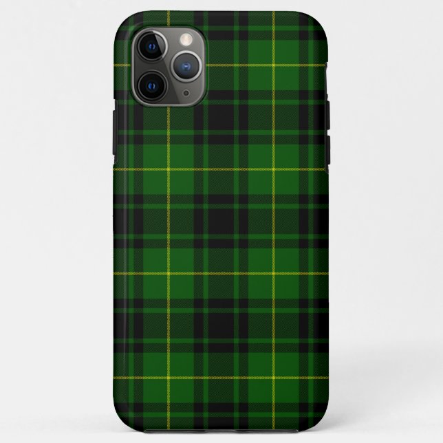 MacArthur Tartgrün kariert Case-Mate iPhone Hülle (Rückseite)