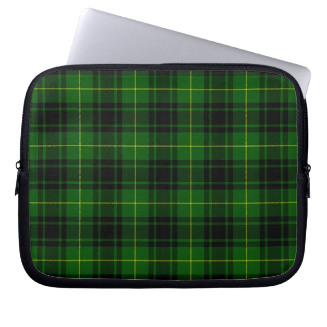 MacArthur Tartgrün kariert Laptopschutzhülle (Vorderseite)