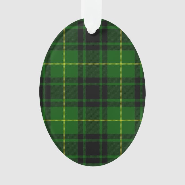 MacArthur Tartgrün kariert Ornament (Vorderseite)