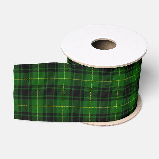 MacArthur Tartgrün kariert Ripsband (Spule)