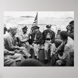 MacArthur und seine Generäle Poster