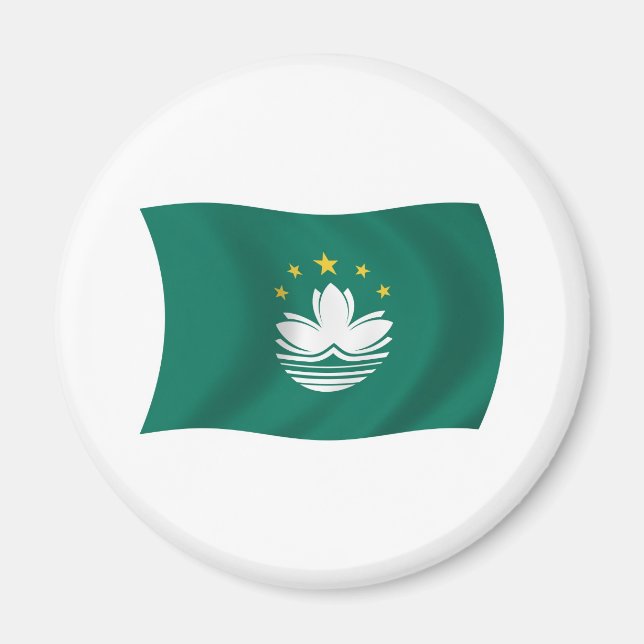 Macau Flag Magnet (Vorne)