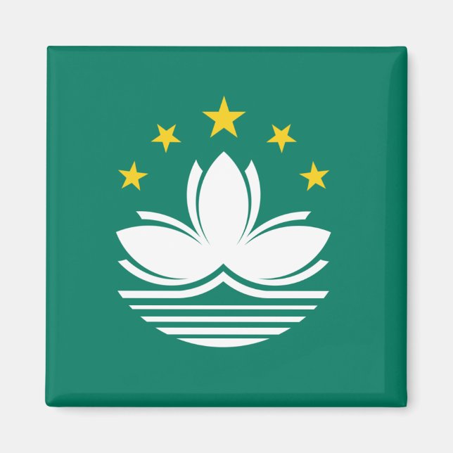 Macau Flag Magnet (Vorne)