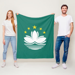 Macau-Flagge Fleecedecke
