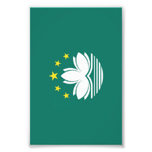 Macau-Flagge Fotodruck