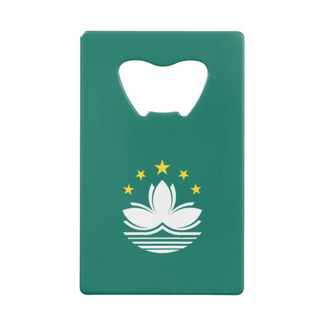 Macau-Flagge Geldbeutel Flaschenöffner (Vorderseite)