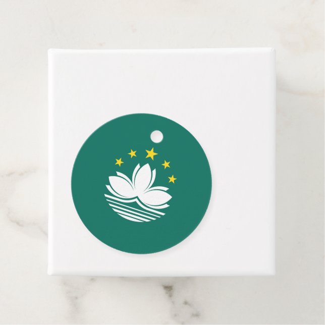 Macau-Flagge Geschenkanhänger (Beispiel)