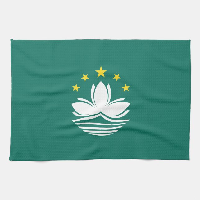 Macau-Flagge Geschirrtuch (Horizontal)