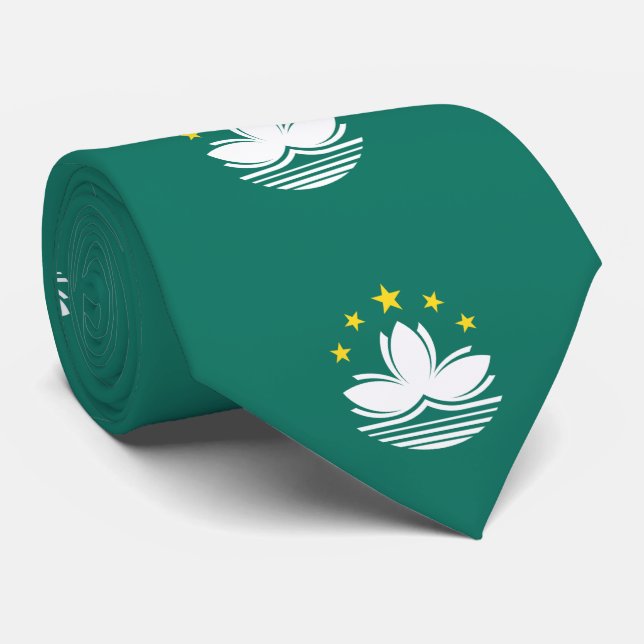 Macau-Flagge Krawatte (Gerollt)