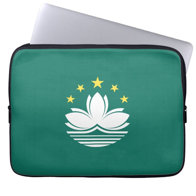 Macau-Flagge Laptopschutzhülle (Vorderseite)