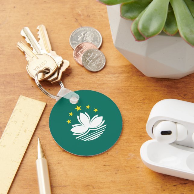 Macau-Flagge Schlüsselanhänger (Schreibtisch)